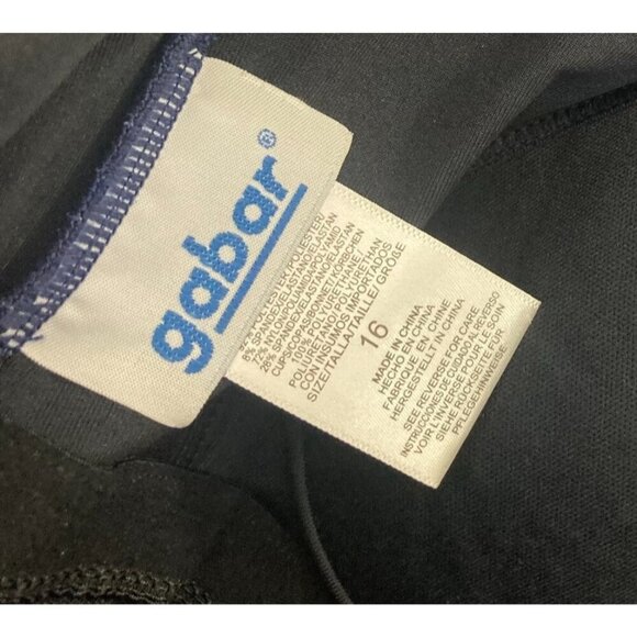 Gabar Polka Dot One Piece Swimsuit Women's 16 Navy Blue Ruched Slimming Classic - Picture 4 of 16